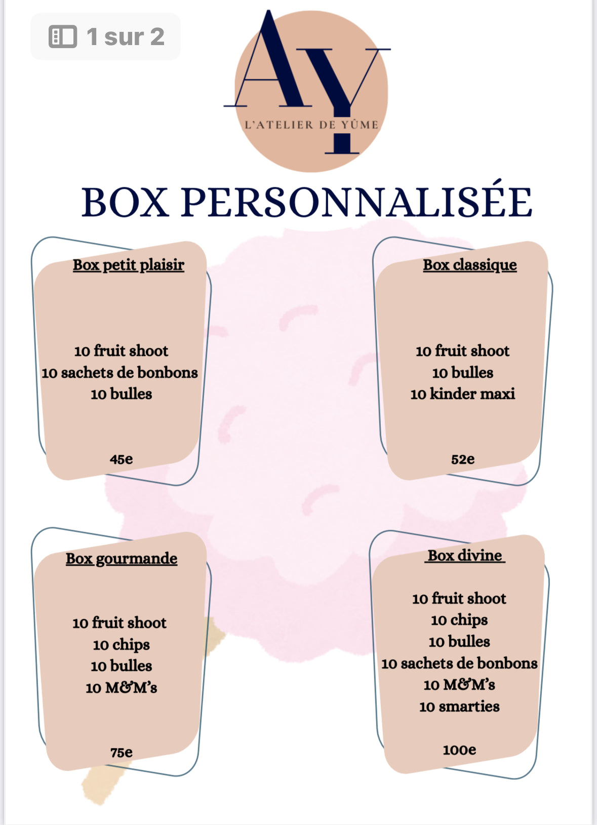 Box papeterie personnalisé