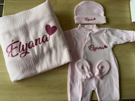 Pyjama 5 pièces velours
